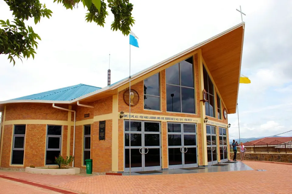 Prayer at the Kibeho sanctuary